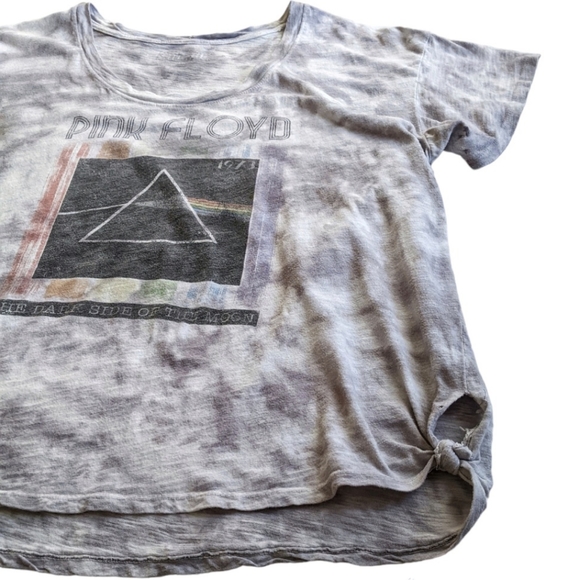 Pink Floyd Dark Side of the Moon Oversized Distressed Tie-Dyed Tee - Picture 2 of 14